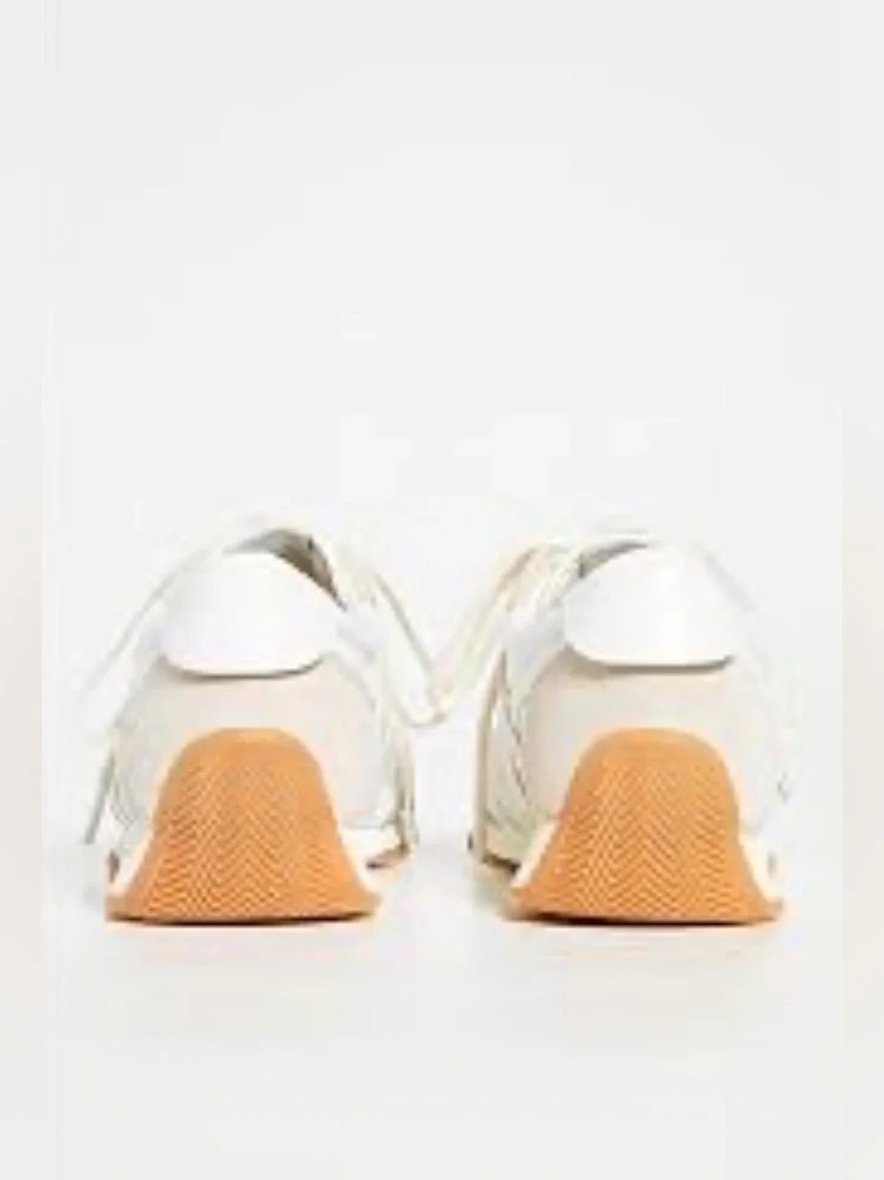 NWOT Tory Burch Hank Snow White and Beige Low Top Shoes - size 6.5